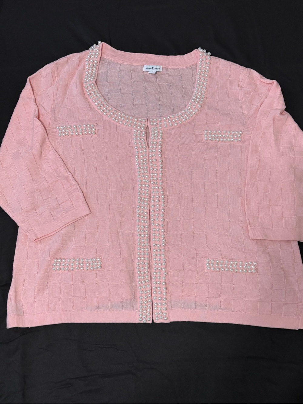 Joan Rivers Pearl Cardigan Sweater